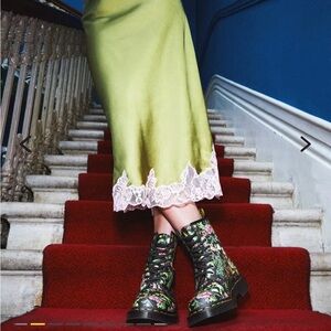 Dr. Martens 1460 Woman’s Floral Bloom Leather Lace-Up Boots
